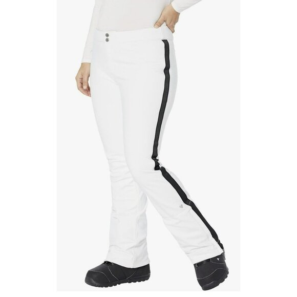 Obermeyer $229 White Snowboard Ski Bond Sport Pants  Sz 10 S NWT - Picture 1 of 9